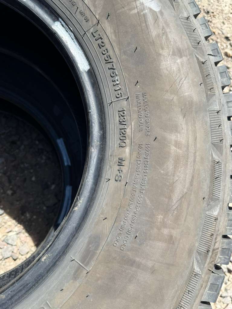 LT285/75R16 Pair (2 Used Tires) Westlake Radial SL369 AT