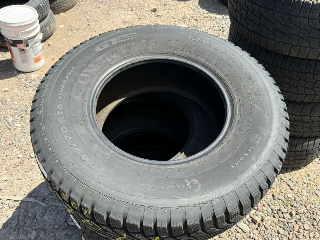 265/70R16 Set (4 Used Tires) GT Radial Champiro Ice & General Grabber
