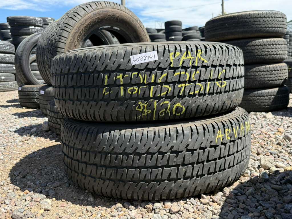 LT245/75R16 Pair (2 Used Tires) Michelin LTX AT2s