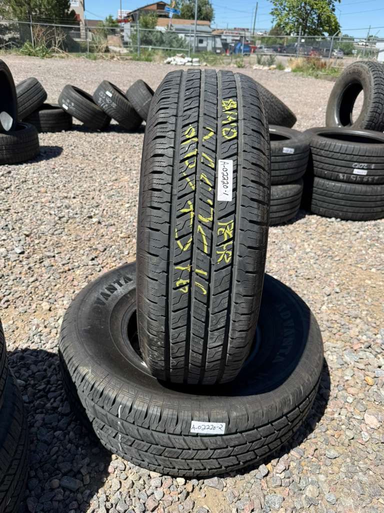265/75R16 Pair (2 Used Tires) Advanta HtR-800