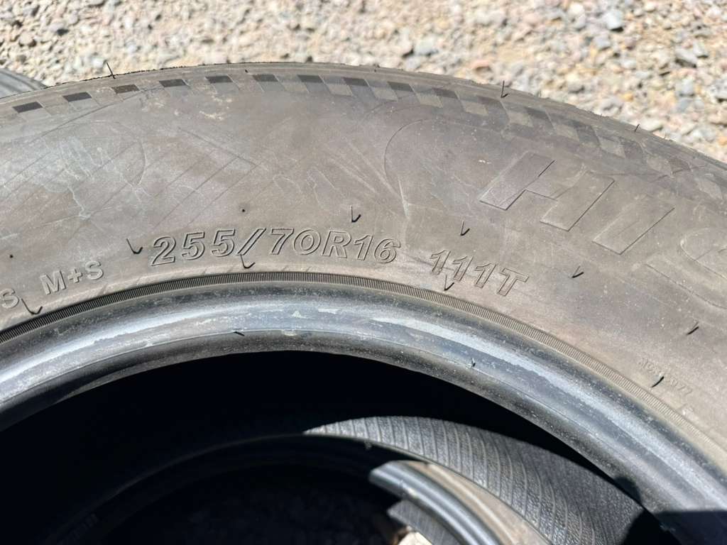 255/70R16 Pair (2 Used Tires) Blackhawk HI-Scend Ht01