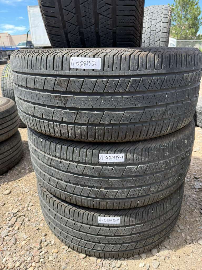 265/45R20 Set (4 Used Tires) Continental Cross Contact