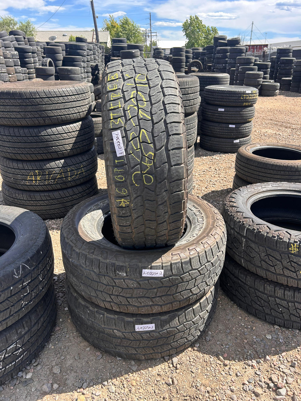 265/70R16 (3 Used Tires) Cooper Discoverer AT3