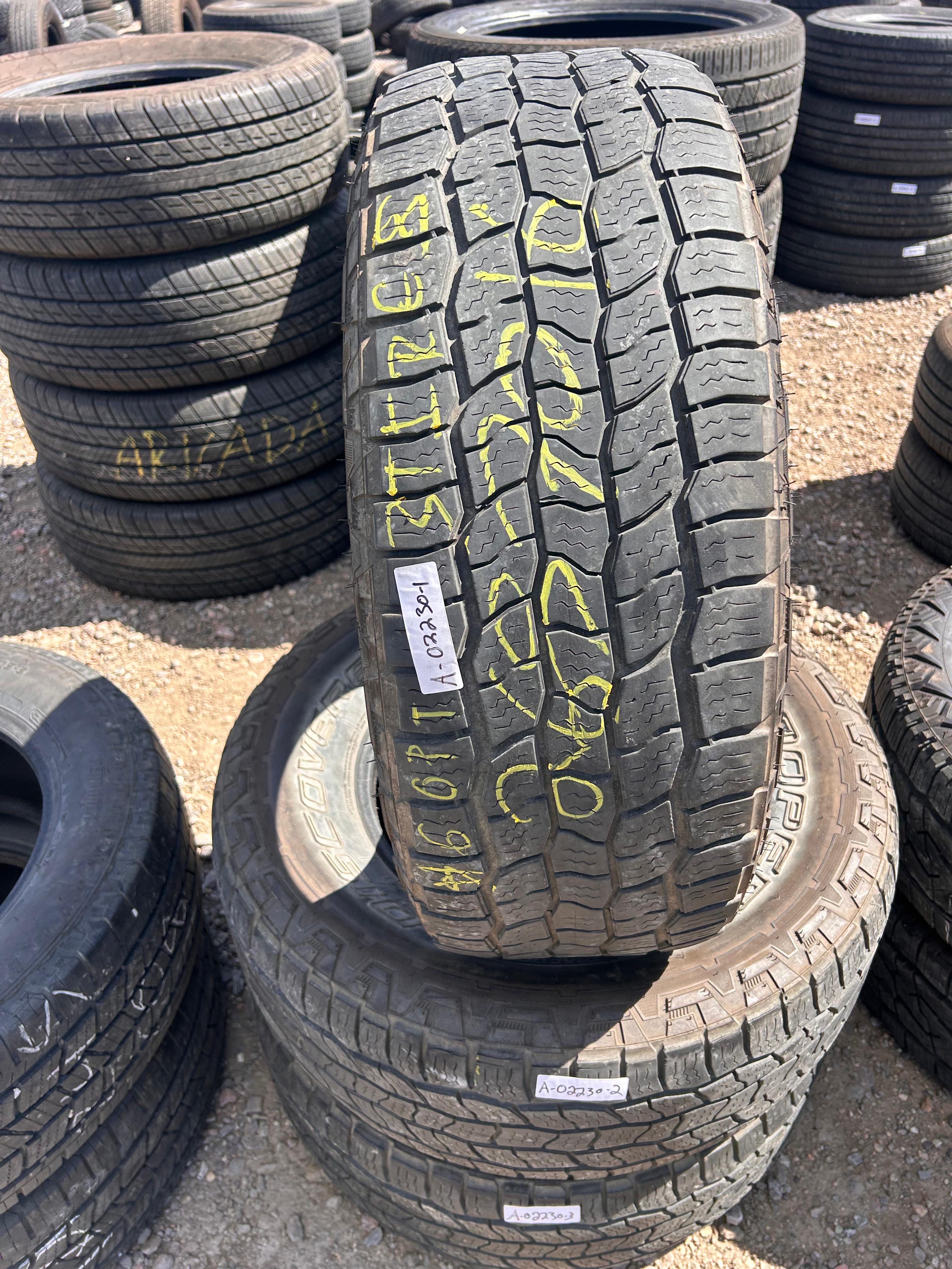 265/70R16 (3 Used Tires) Cooper Discoverer AT3