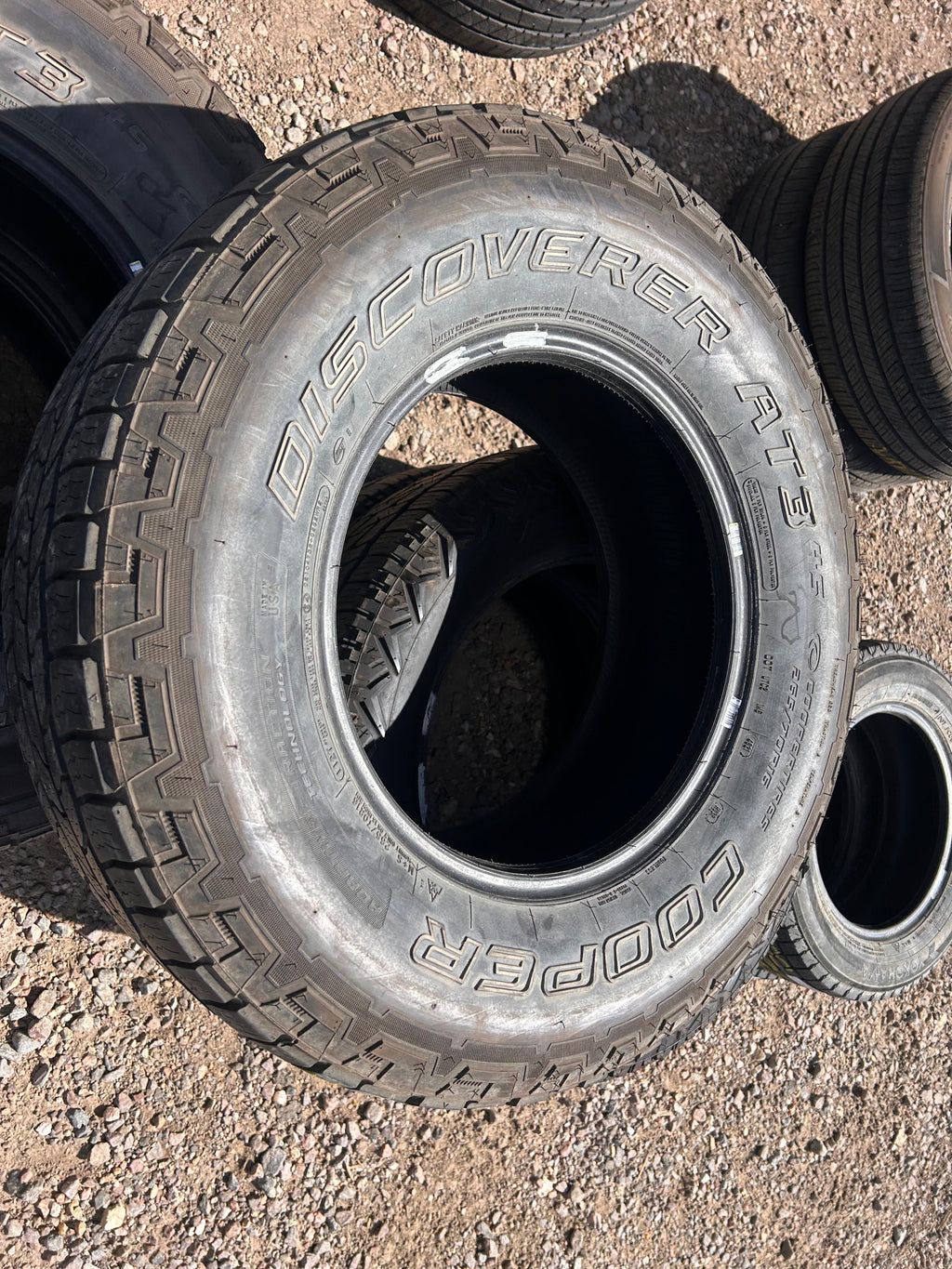265/70R16 (3 Used Tires) Cooper Discoverer AT3