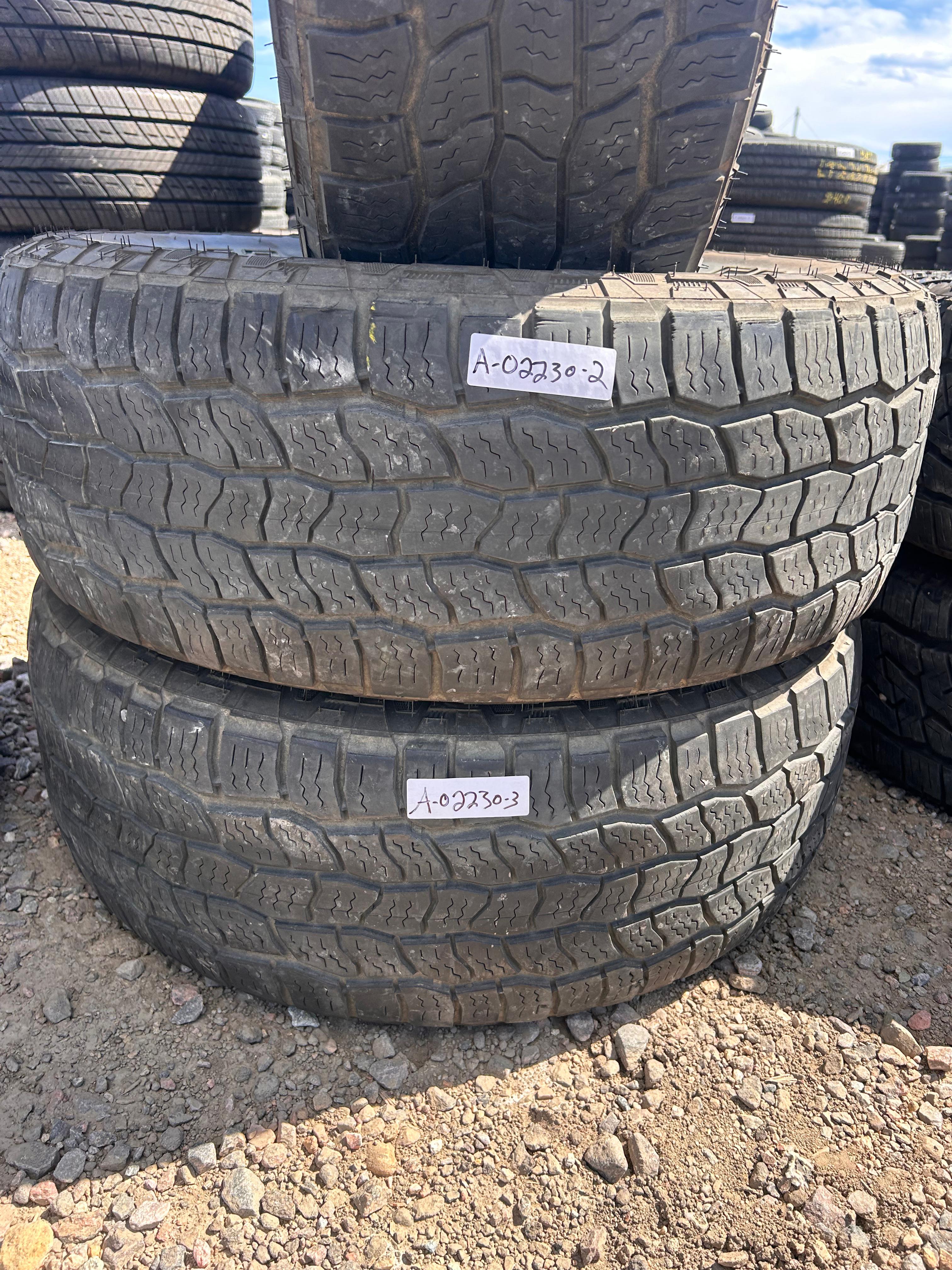 265/70R16 (3 Used Tires) Cooper Discoverer AT3