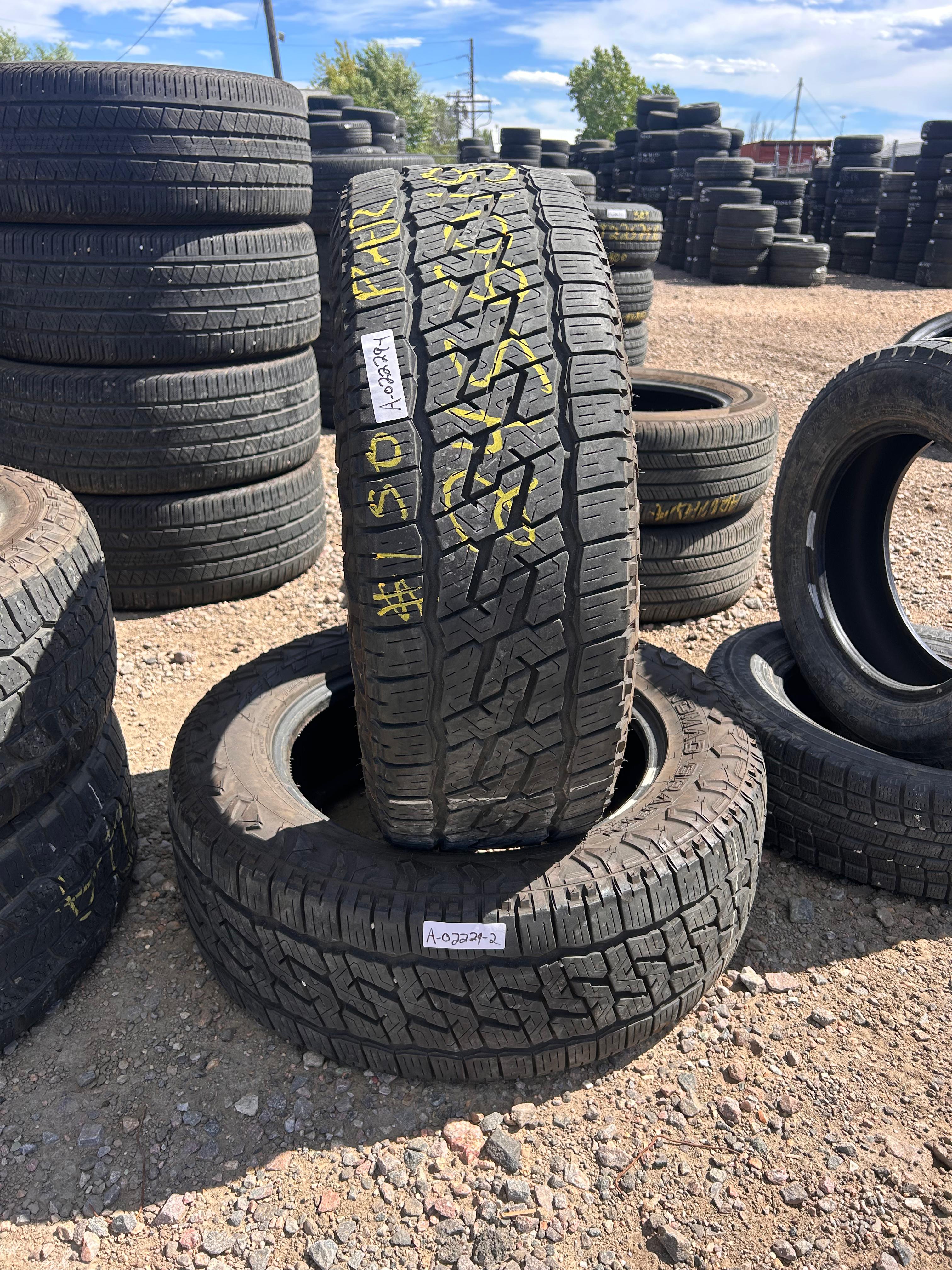 245/60R18 Pair (2 Used Tires) Nitto Nomad Grappler