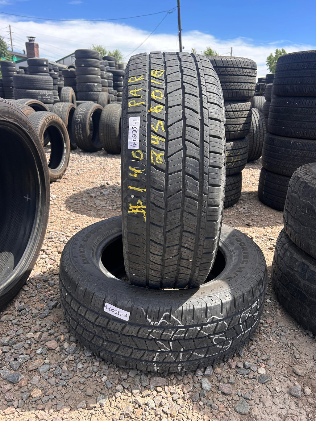 245/60R18 Pair (2 Used Tires) Dean Tires Back Country Touring HT