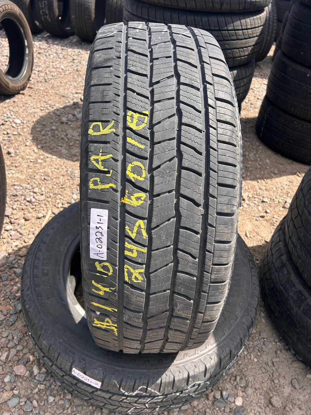 245/60R18 Pair (2 Used Tires) Dean Tires Back Country Touring HT