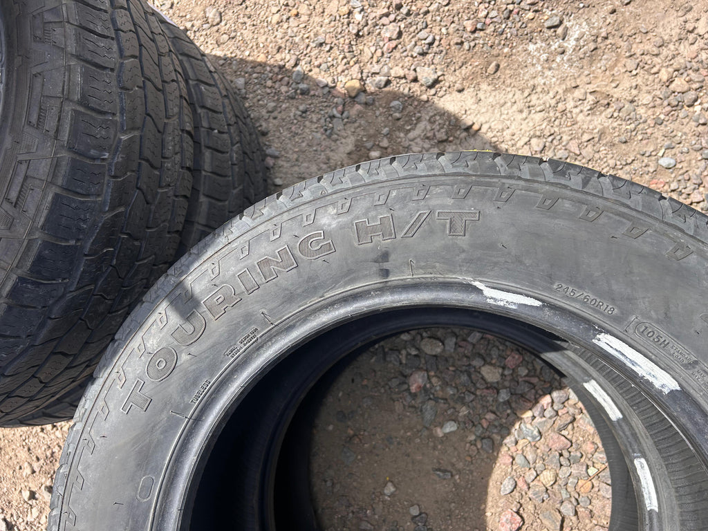245/60R18 Pair (2 Used Tires) Dean Tires Back Country Touring HT