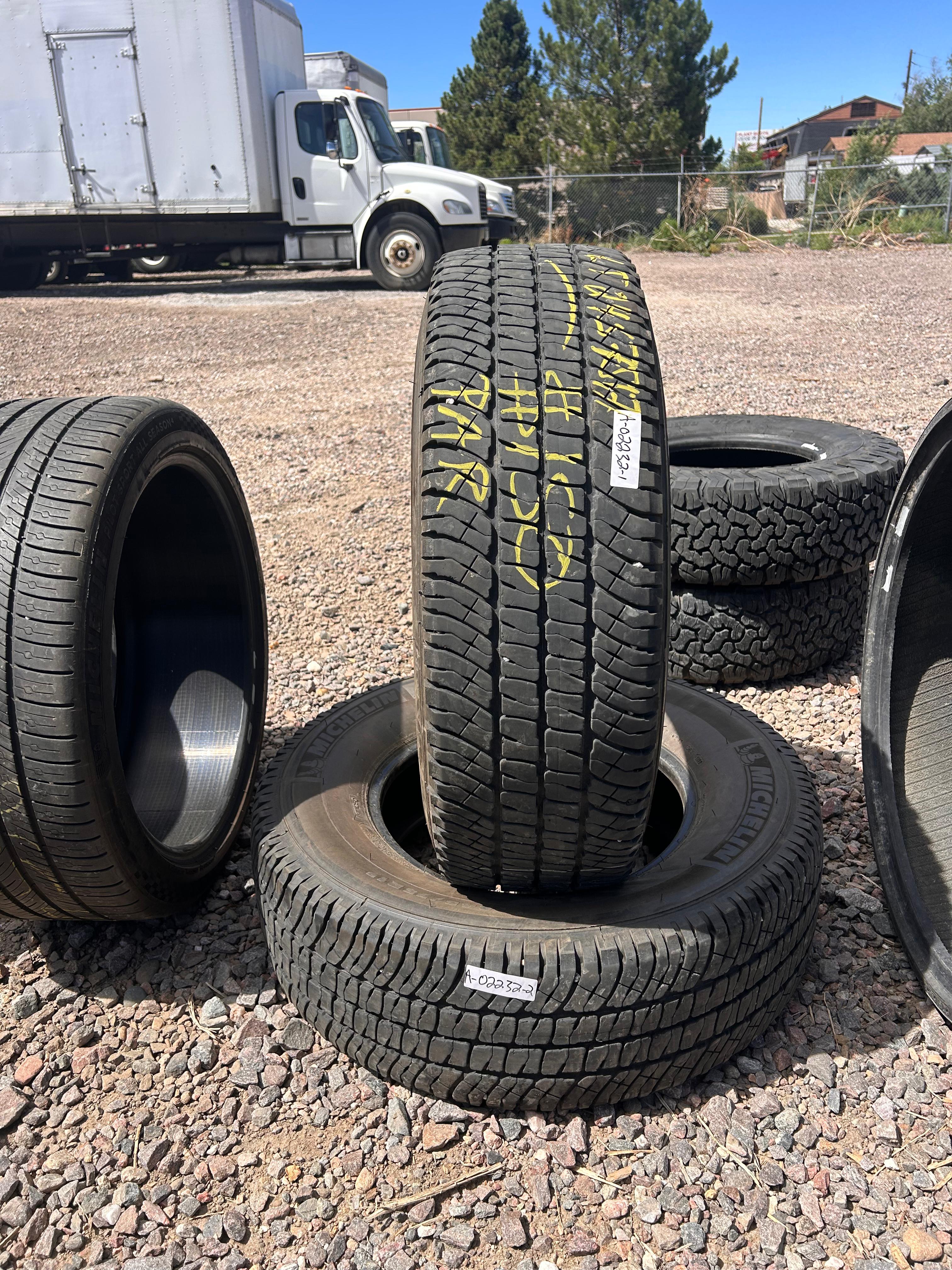 LT245/75R17 Pair (2 Used Tires) Michelin LTX AT2