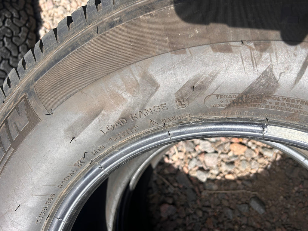 LT245/75R17 Pair (2 Used Tires) Michelin LTX AT2