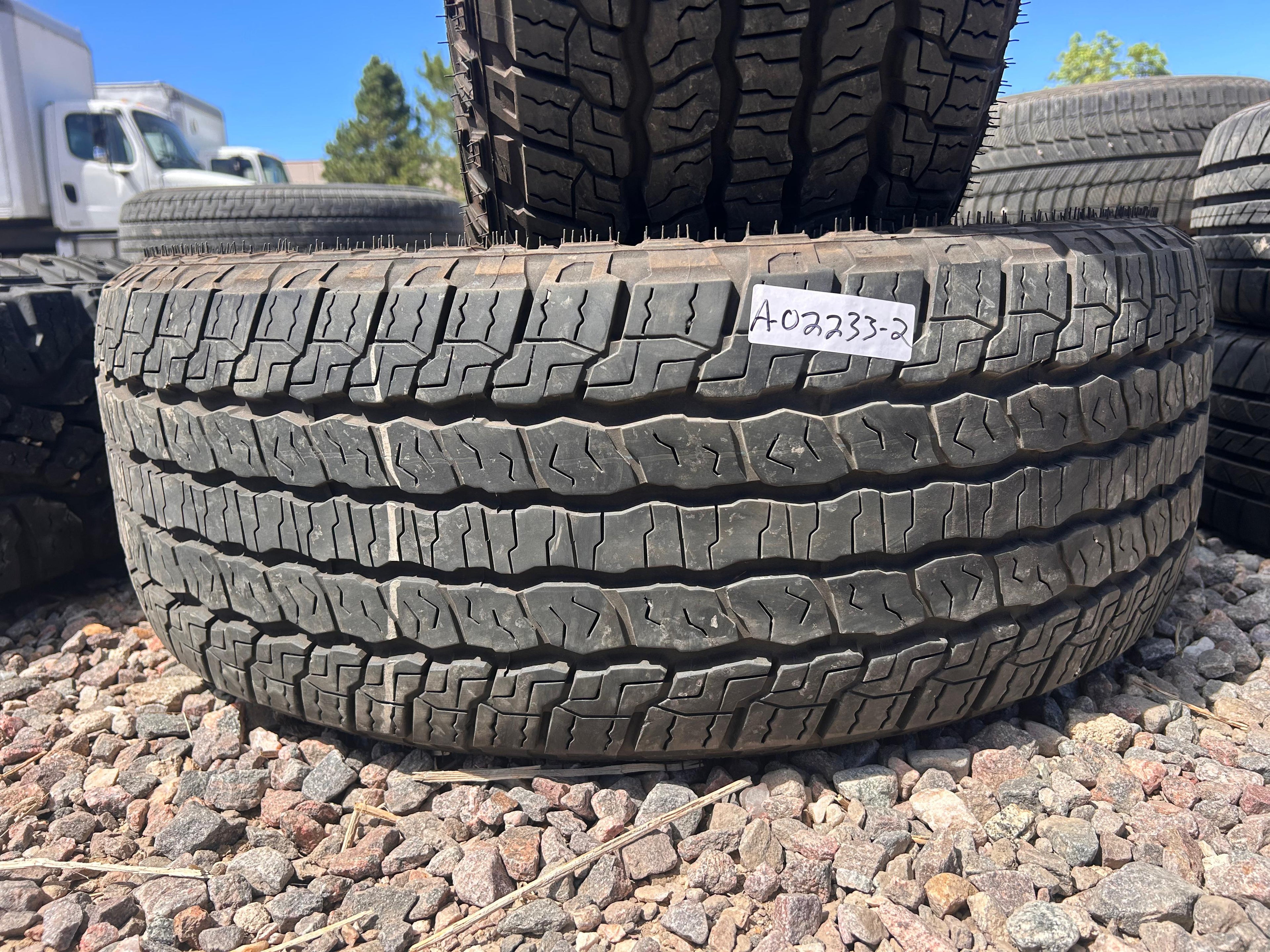 275/60R20 Pair (2 Like New Tires) Goodyear Wrangler Territory AT