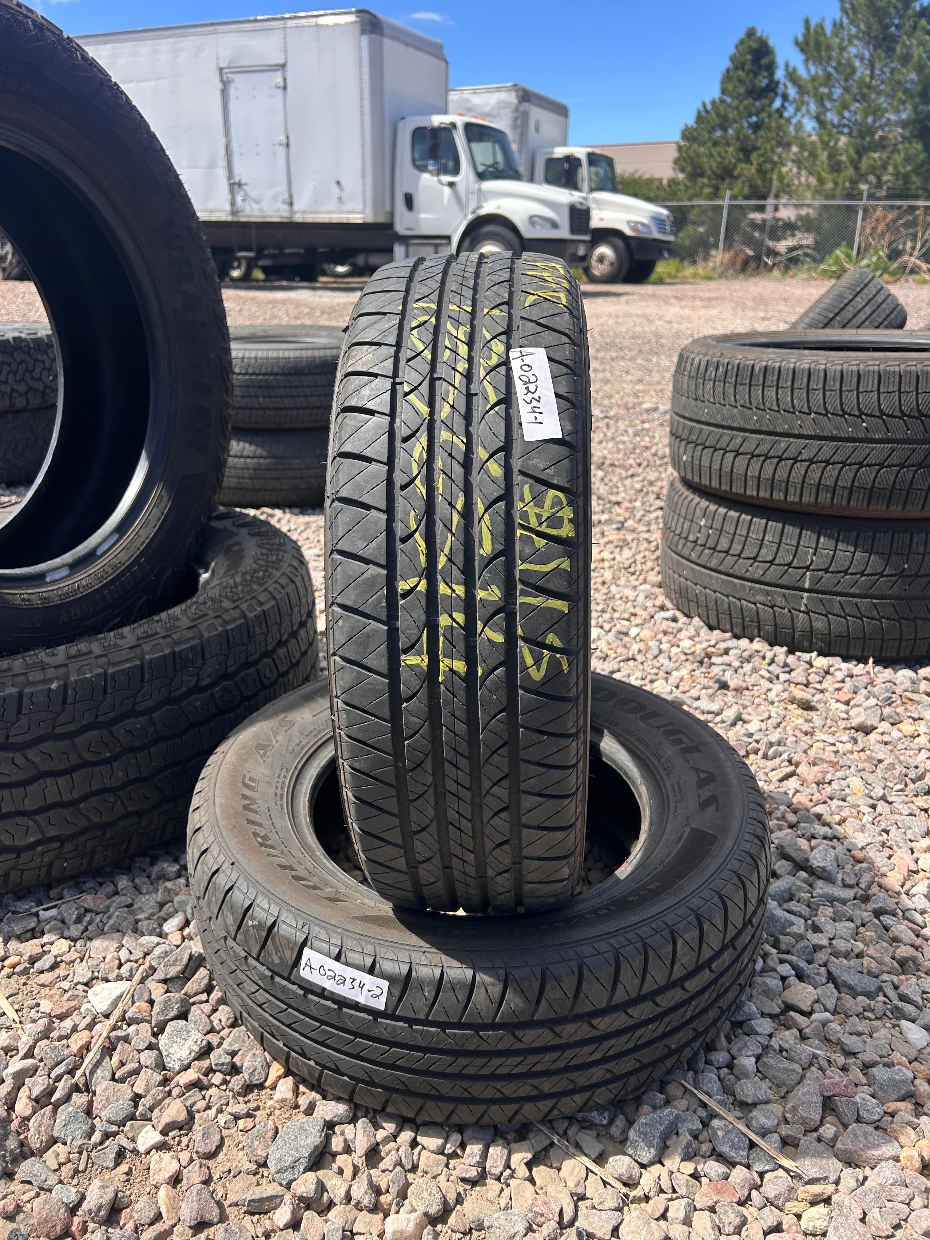 185/65R14 Pair (2 Used Tires) Douglas Touring