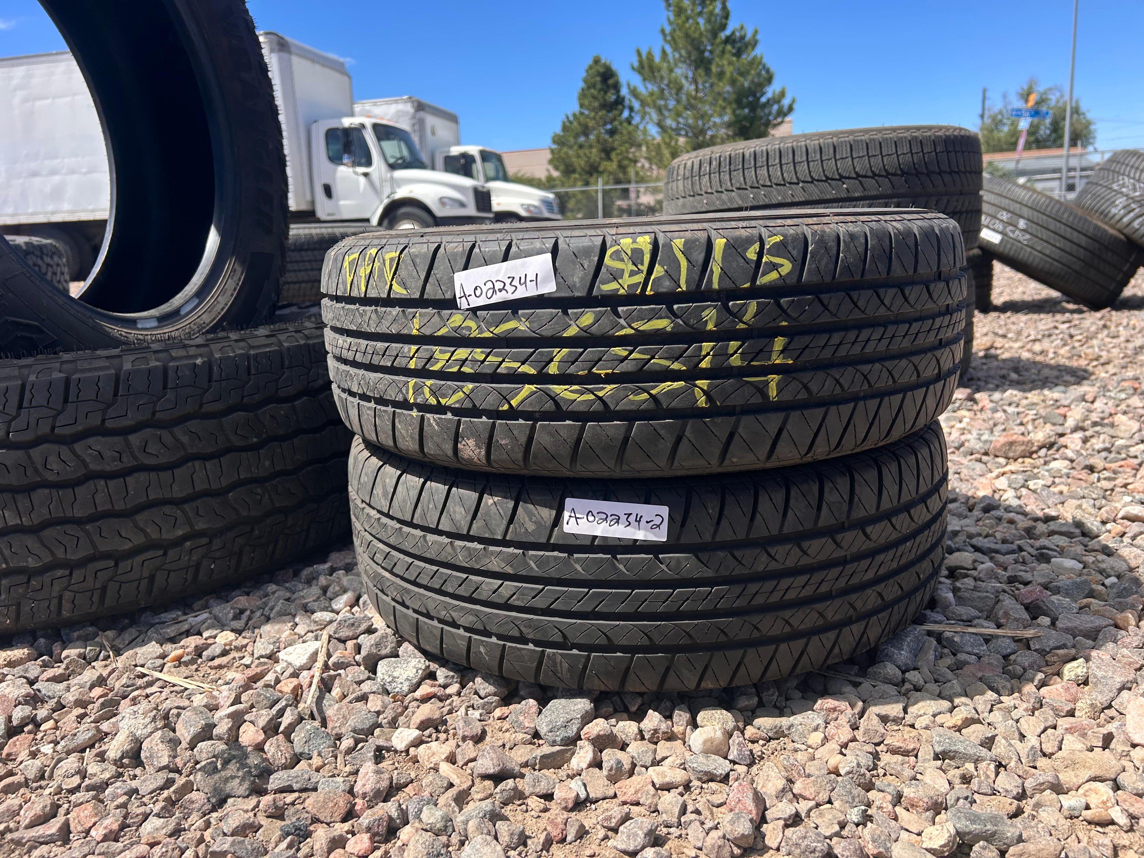 185/65R14 Pair (2 Used Tires) Douglas Touring