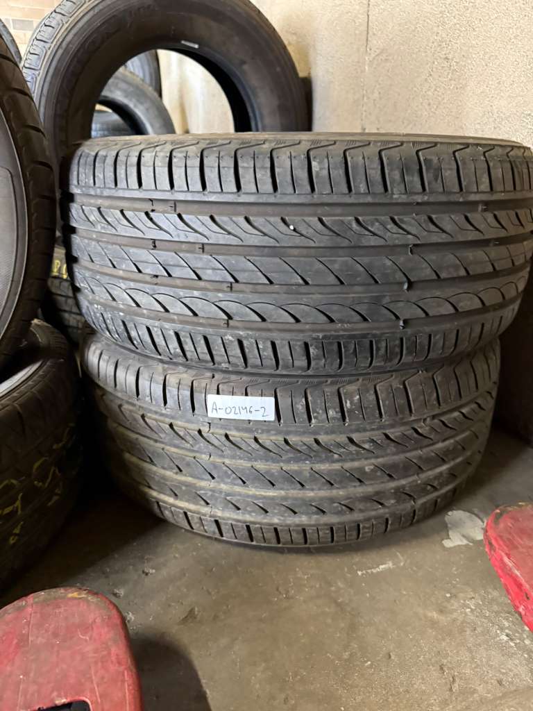 235/45R18 Pair (2 Used Tires) Delinte DH2