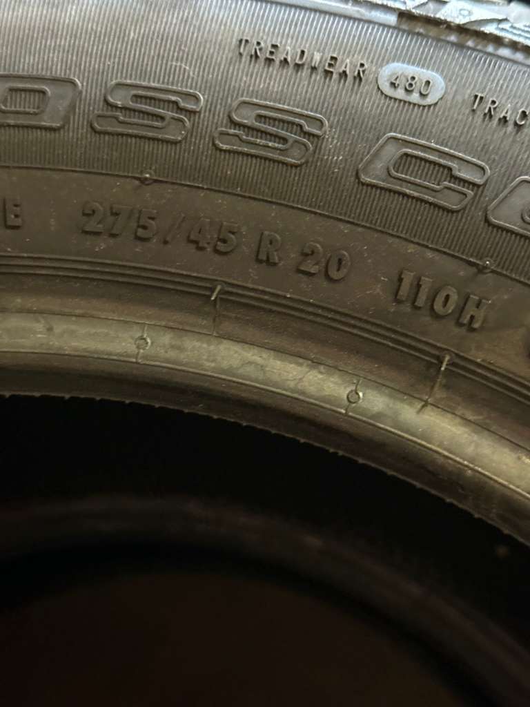 275/45R20 Pair (2 Used Tires) Continental CrossContact