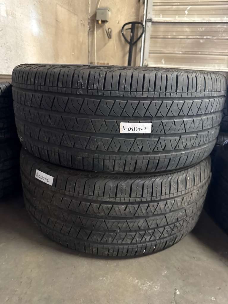 275/45R20 Pair (2 Used Tires) Continental CrossContact
