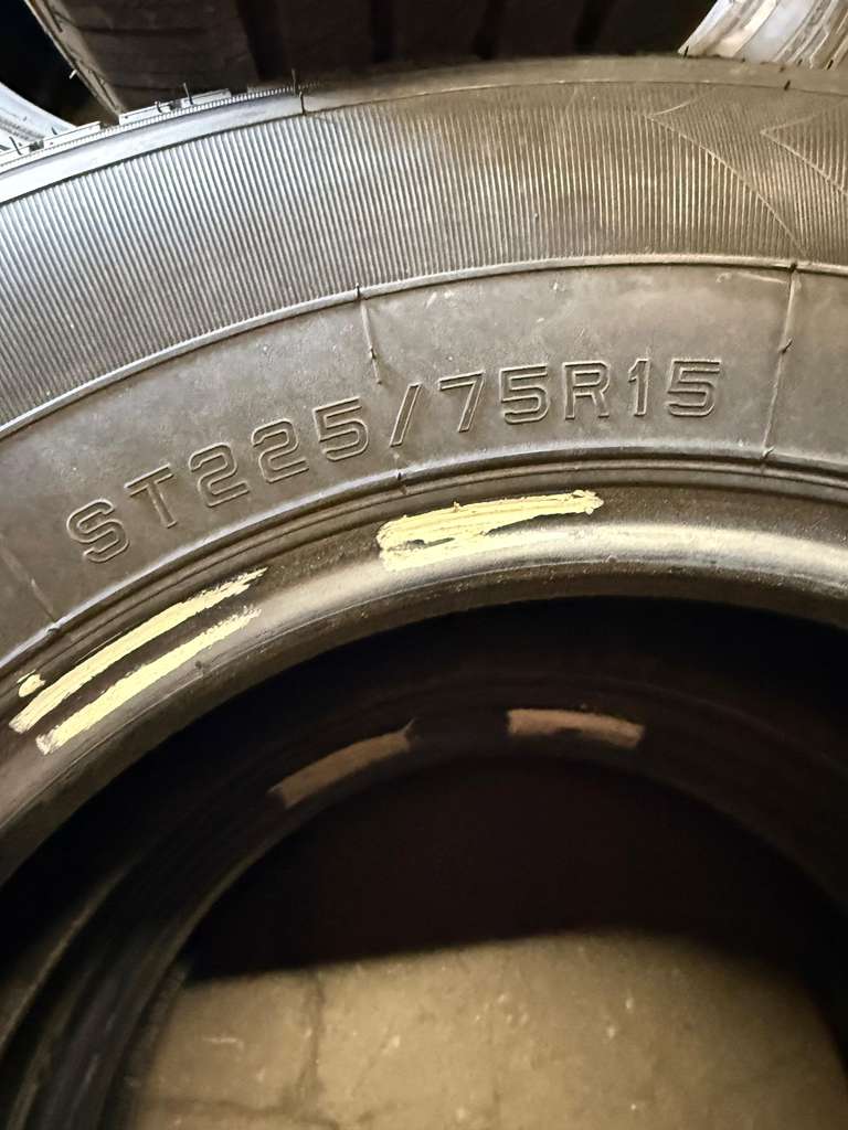 ST225/75R15 Pair (2 Used Tires) Towstar STR ST Radial
