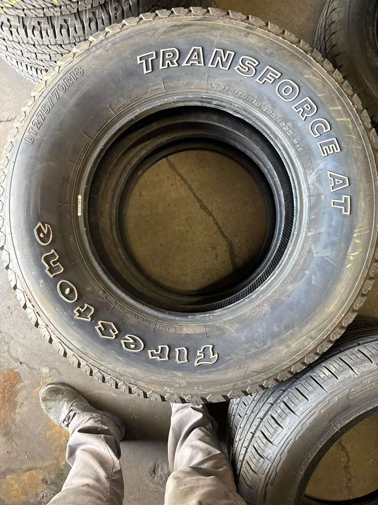 LT275/70R18 Pair (2 Used Tires) Firestone Transforce AT