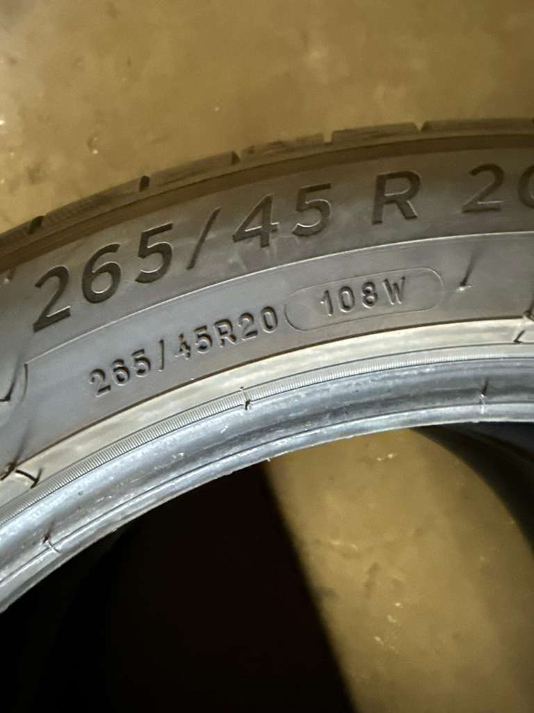 265/45R20 Pair (2 Used Tires) Michelin Primacy Tour A/S