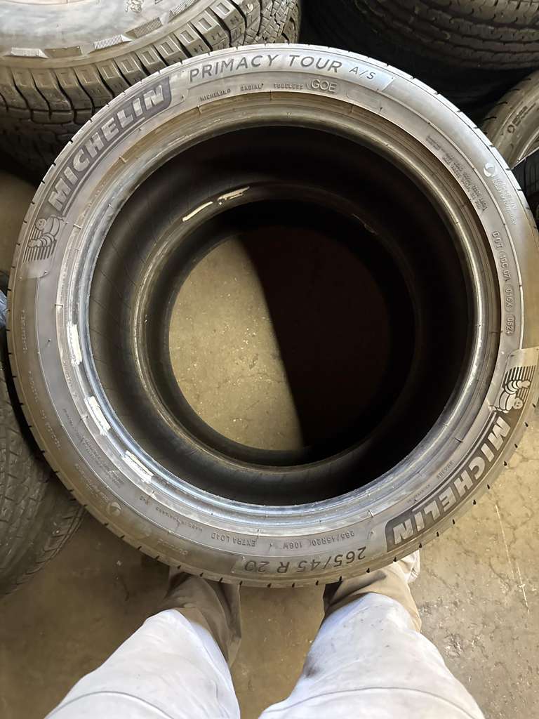 265/45R20 Pair (2 Used Tires) Michelin Primacy Tour A/S