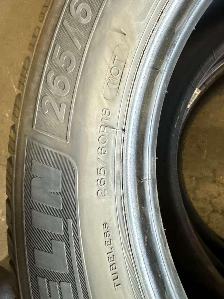 265/60R18 Pair (2 Used Tires) Michelin X LT A/S