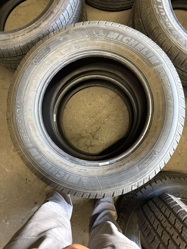 265/60R18 Pair (2 Used Tires) Michelin X LT A/S