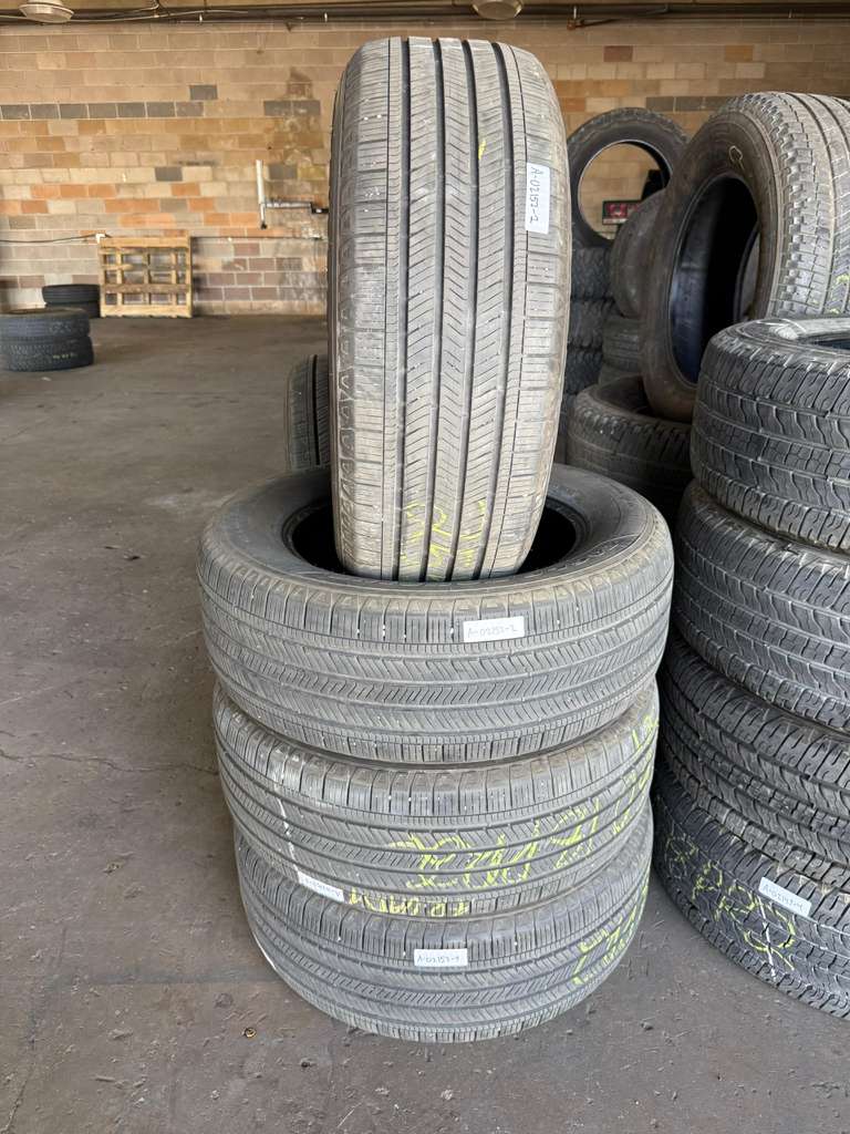 255/60R18 Set (4 Used Tires) Goodyear Eagle Touring