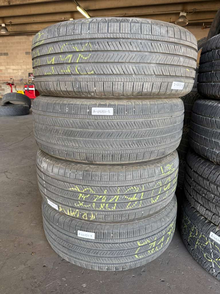255/60R18 Set (4 Used Tires) Goodyear Eagle Touring