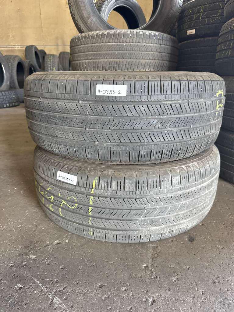 255/60R18 Pair (2 Used Tires) Goodyear Eagle Touring