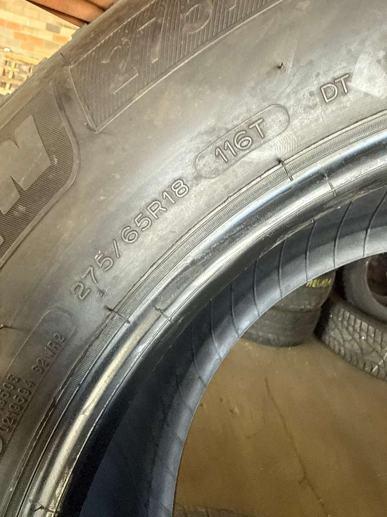 275/65R18 Set (4 Used Tires) Michelin Primacy XC
