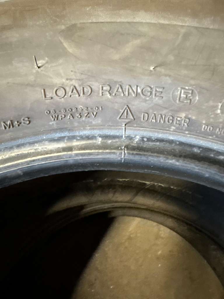 LT245/75R17 Pair (2 Used Tires) Michelin LTX A/T 2