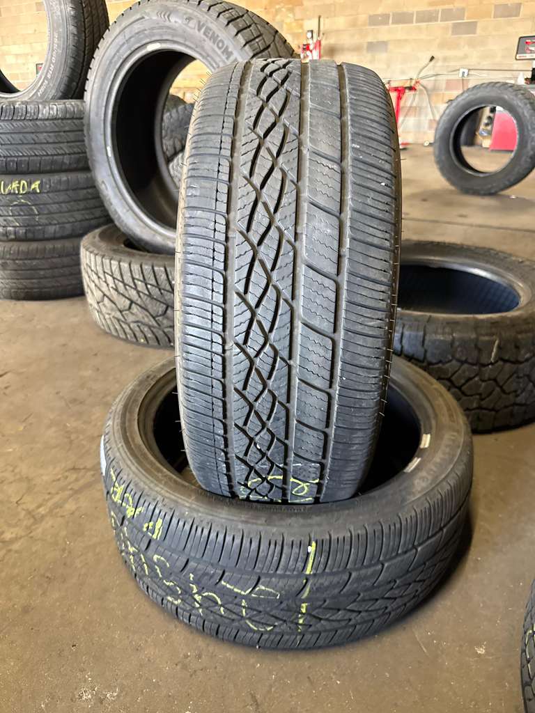 245/40R19 Pair (2 Used Tires) Firestone Firehawk AS V2