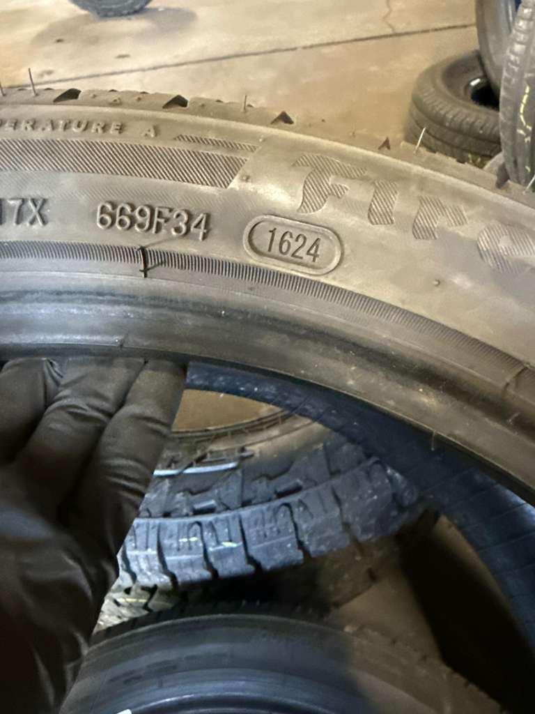 245/40R19 Pair (2 Used Tires) Firestone Firehawk AS V2
