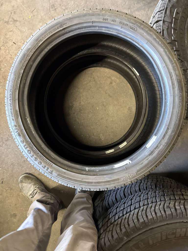 245/40R19 Pair (2 Used Tires) Firestone Firehawk AS V2