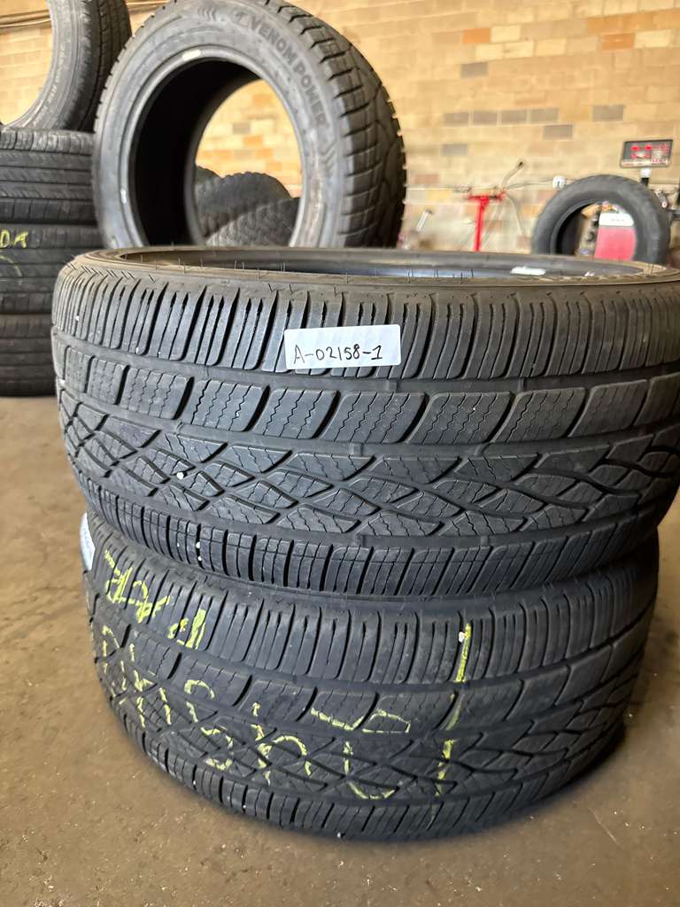 245/40R19 Pair (2 Used Tires) Firestone Firehawk AS V2