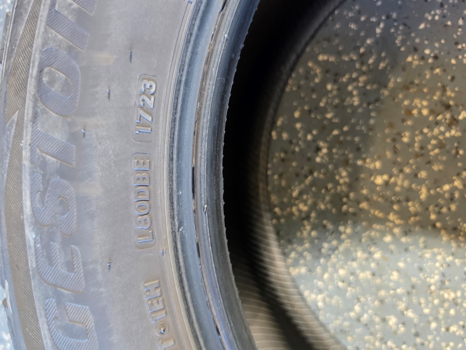 235/65R17 Pair (2 Used Tires) Bridgestone Blizzak