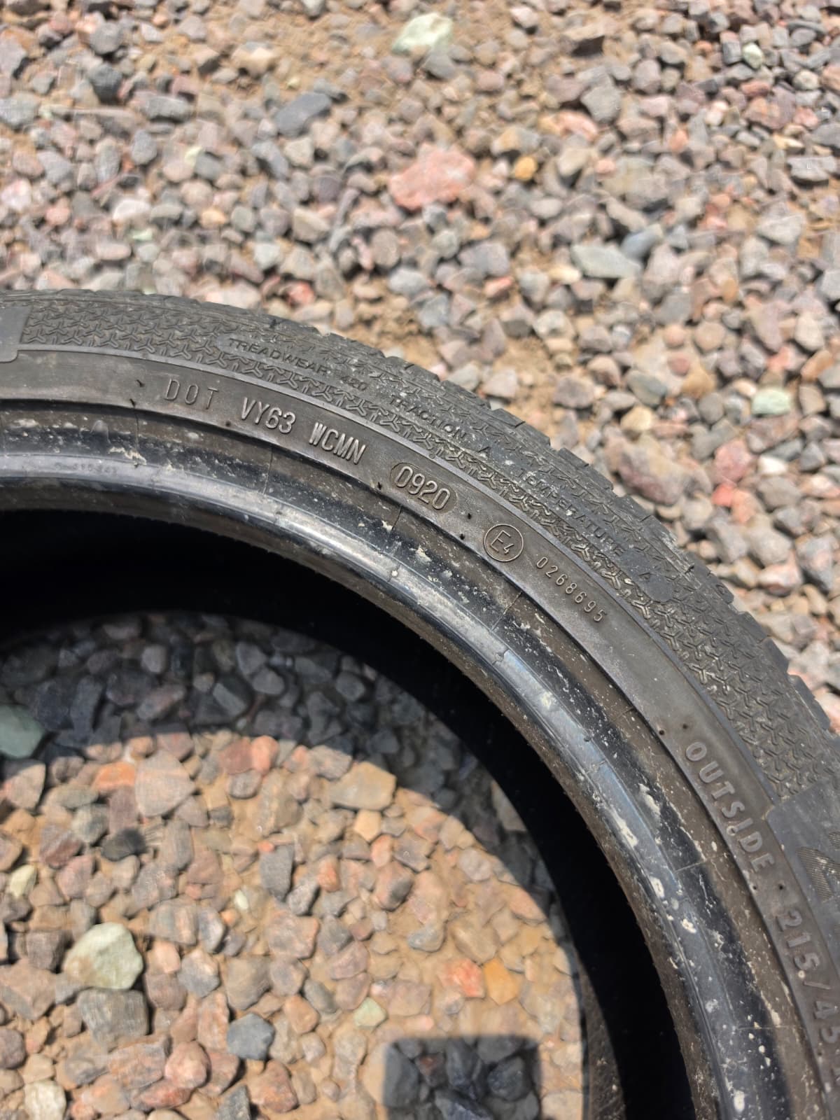 215/45R17 Single (1 Used Tire) Barum Bravius 3