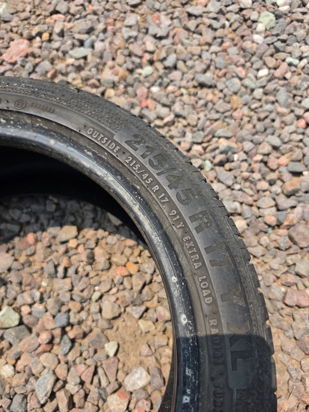 215/45R17 Single (1 Used Tire) Barum Bravius 3
