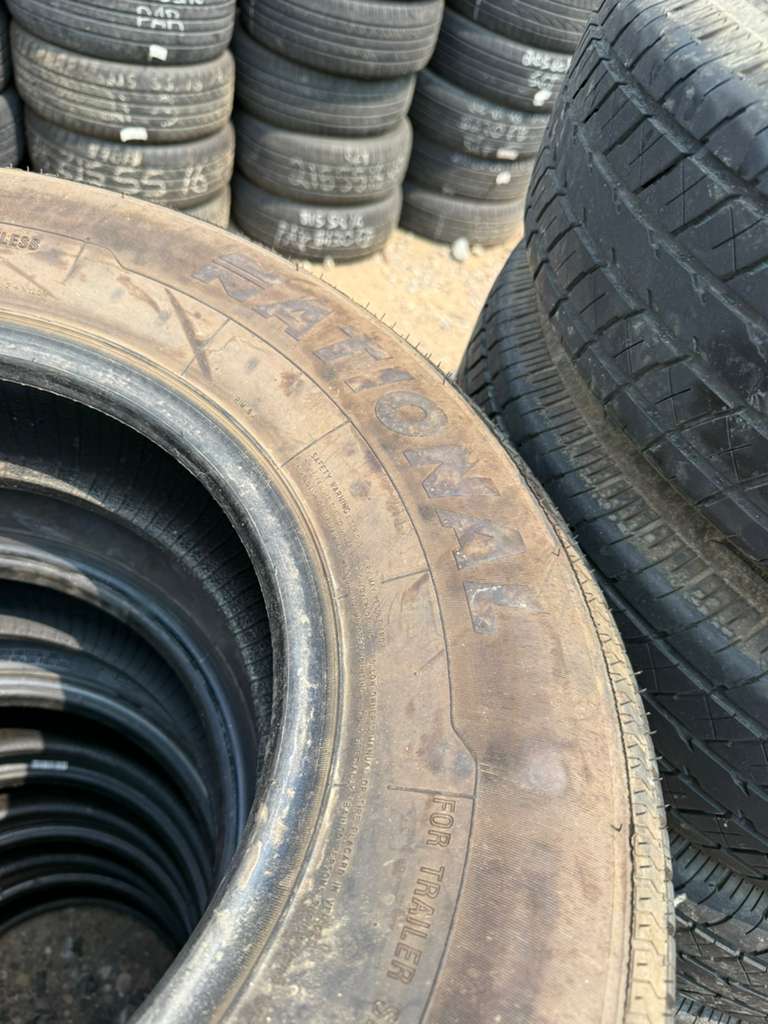 ST225/75R15 Pair (2 Used Tires) National Roadmax ST