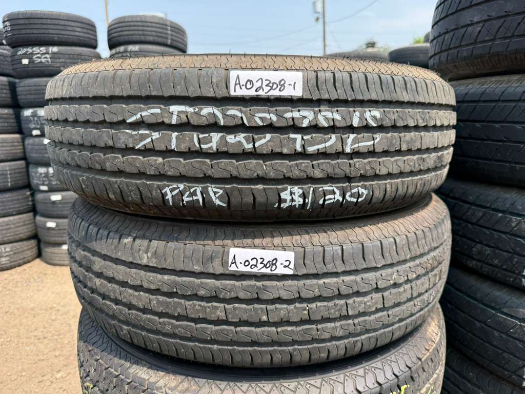 ST225/75R15 Pair (2 Used Tires) National Roadmax ST