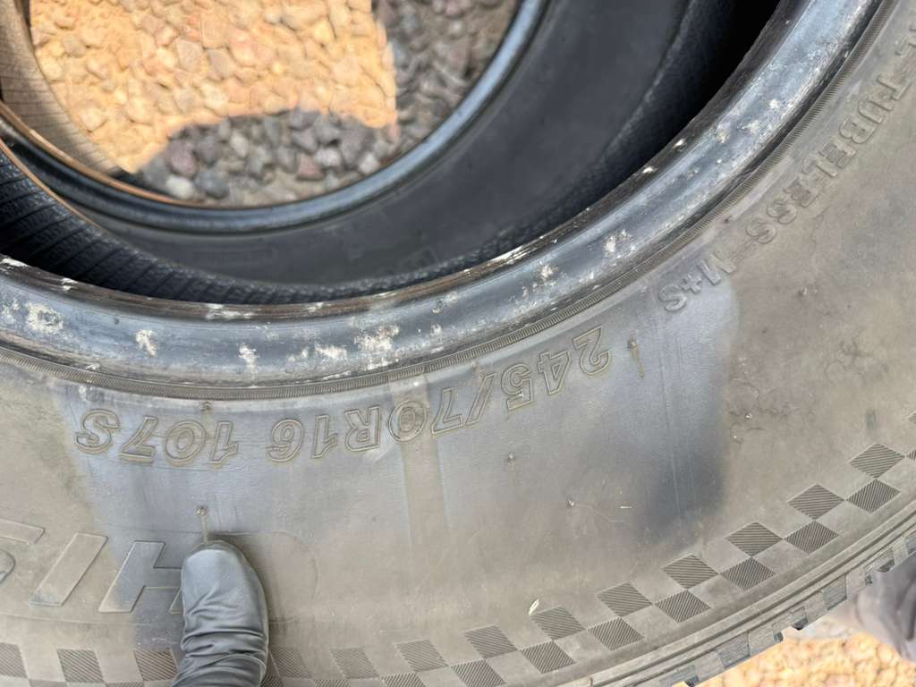 245/70R16 Pair (2 Used Tires) Blackhawk Hiscend - H