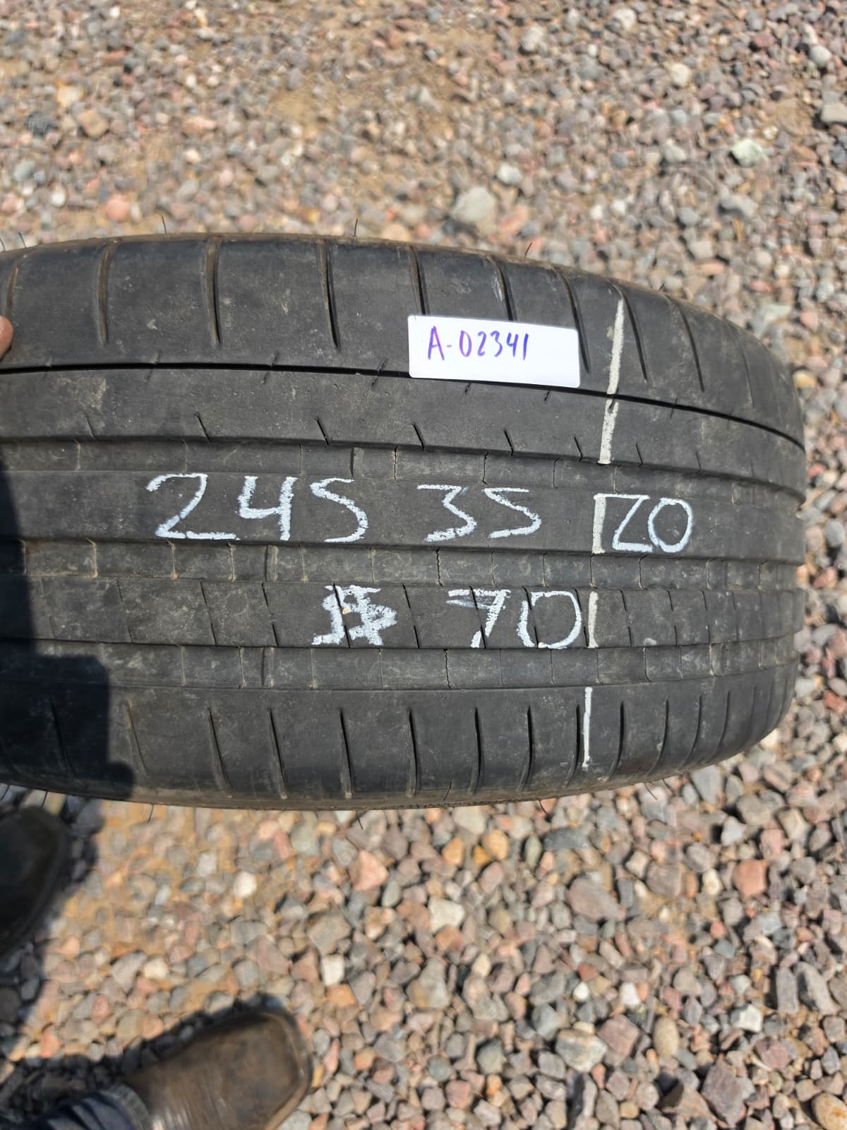 245/35R20 Single (1 Used Tire) Michelin Pilot Super Sport