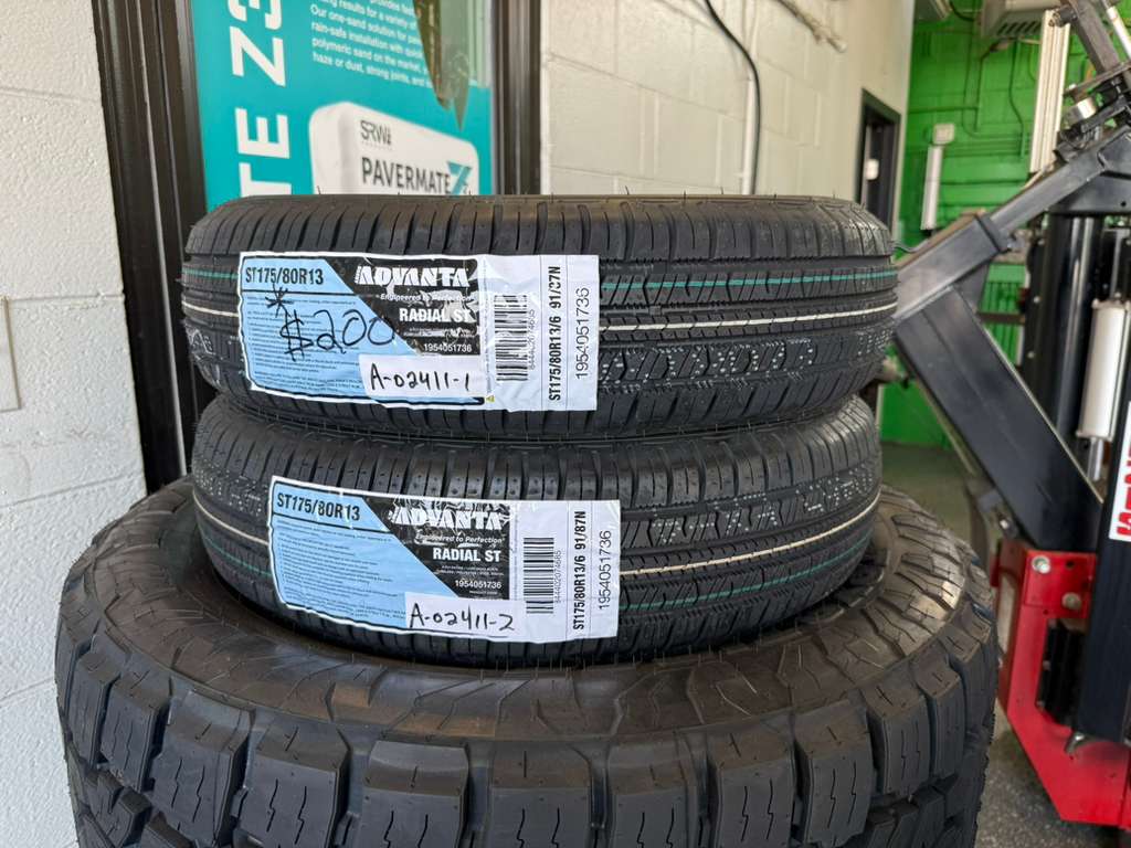 ST175/80R13 Pair (2 Brand New Tires!!) Advanta Radial ST