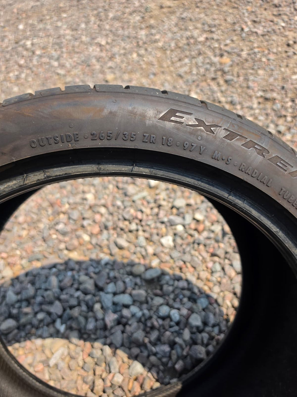 265/35R18 Single (1 Used Tire) Continental ExtremContact
