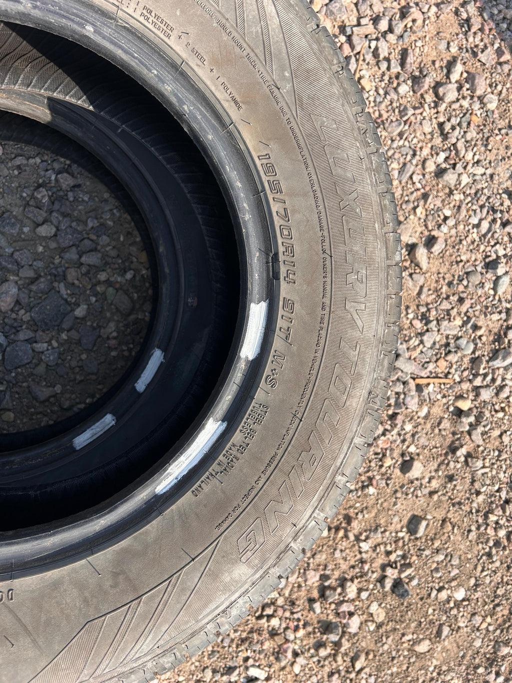 195/70R14 Pair (2 Used Tires) Mazama Luxury Touring Reputation