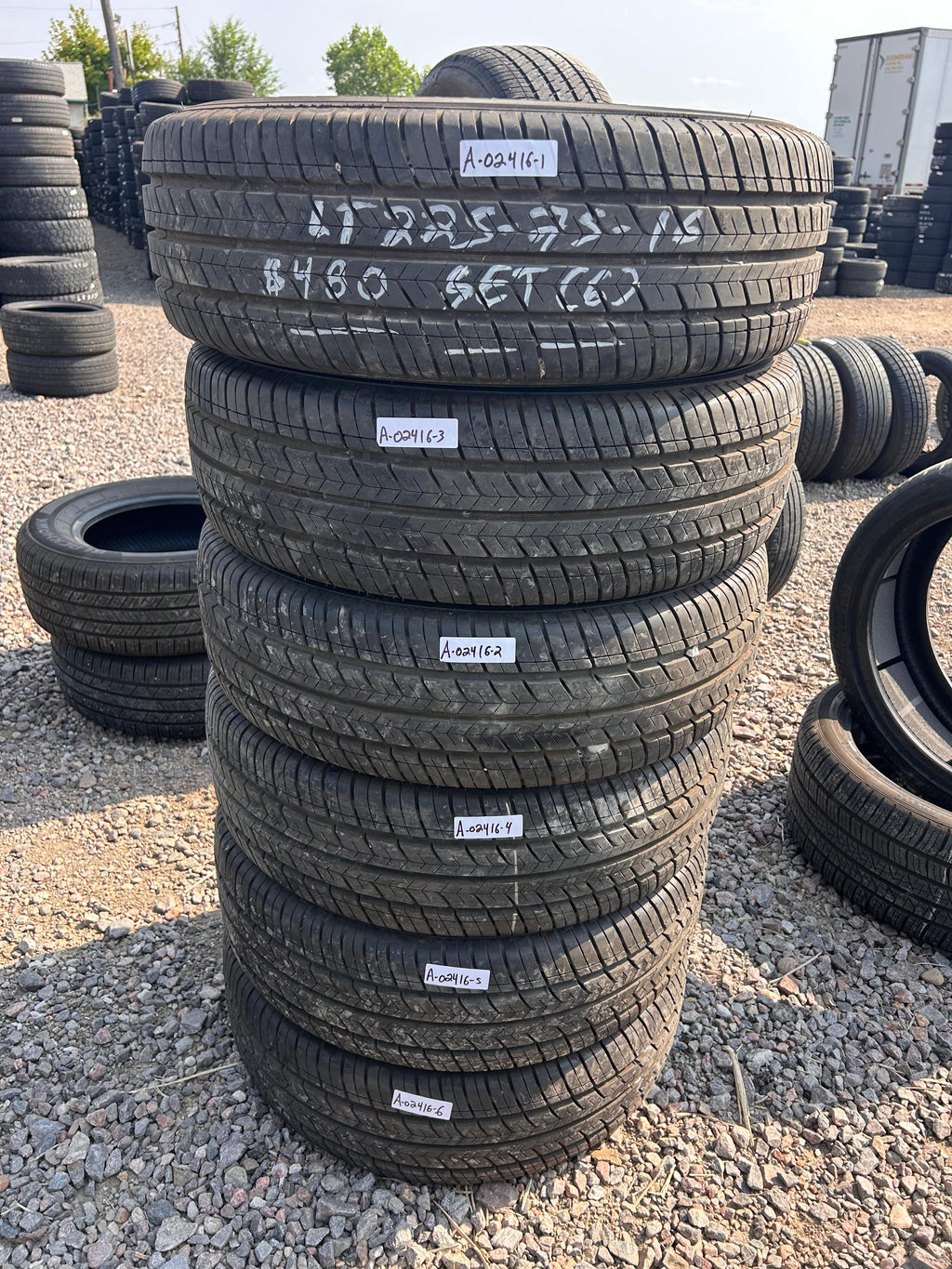 LT225/75R16 Set (6 Like New Tires) Thunderer Ranger R402