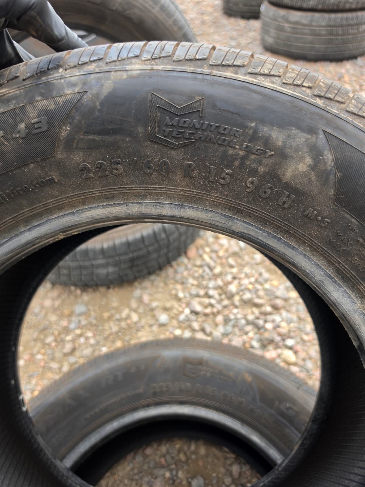 225/60R15 Pair (2 Used Tires) General Altimax RT