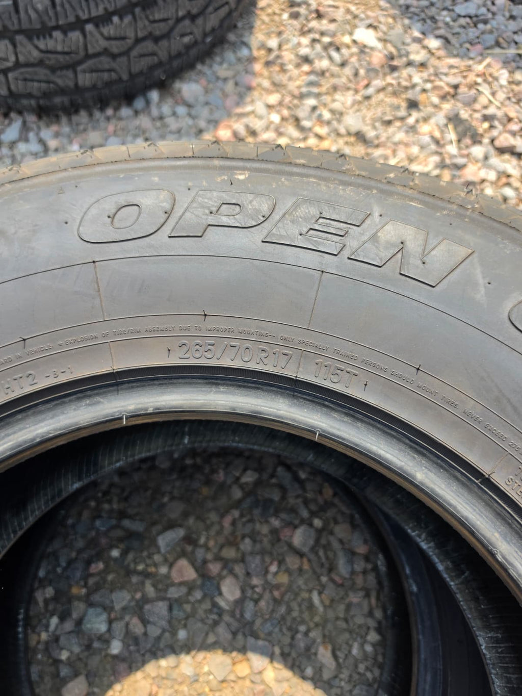 265/70R17 Pair (2 Used Tires) Toyo Open Country